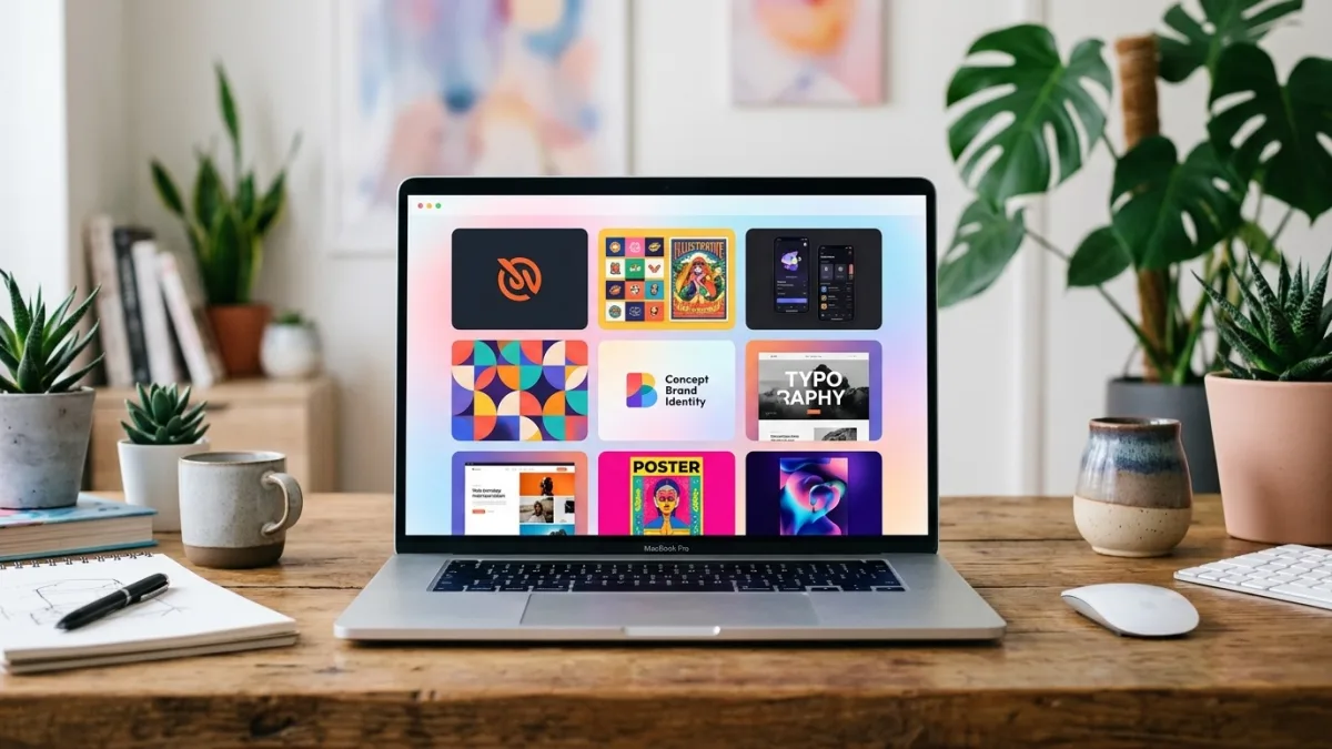 Photography website design layout showing a full-bleed portfolio gallery, client proofing login, and booking section optimized for fast image loading in Canada 2026