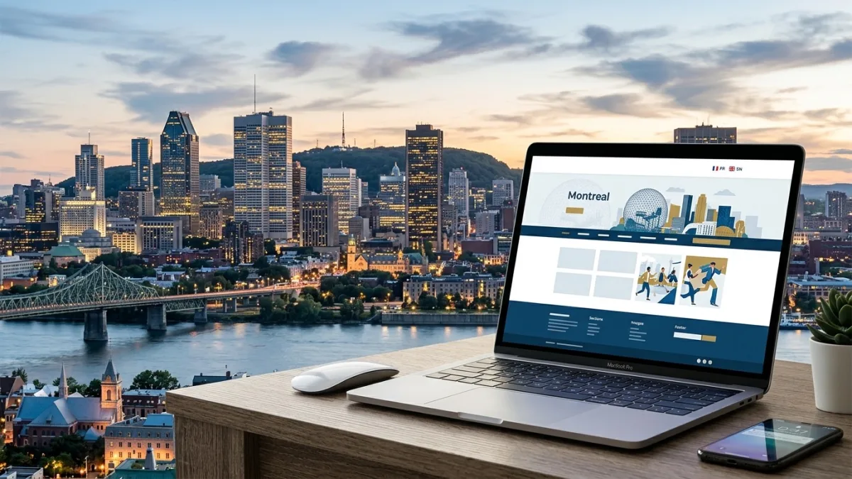 Old Quebec City (Vieux-Québec) skyline with Château Frontenac — French-first bilingual website project for a Quebec City SMB